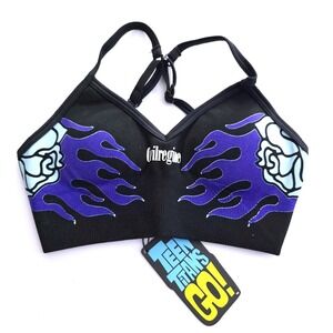 Teen Titans Civil Regime Blue Rose Kelly Seamless Bra Womens S Adjustable Strap